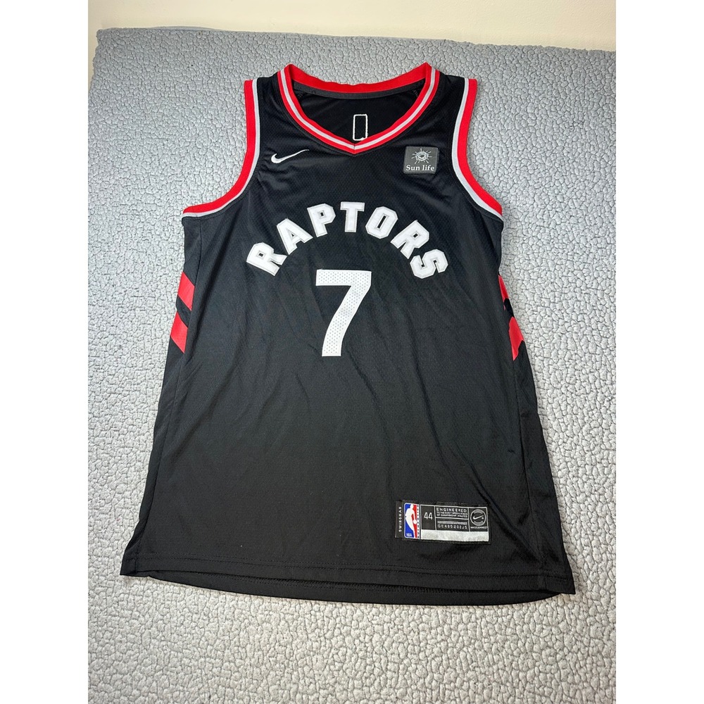 Nike Toronto Raptors Kyle Lowry 7 Swingman Jersey Black Size 44 Medium NBA